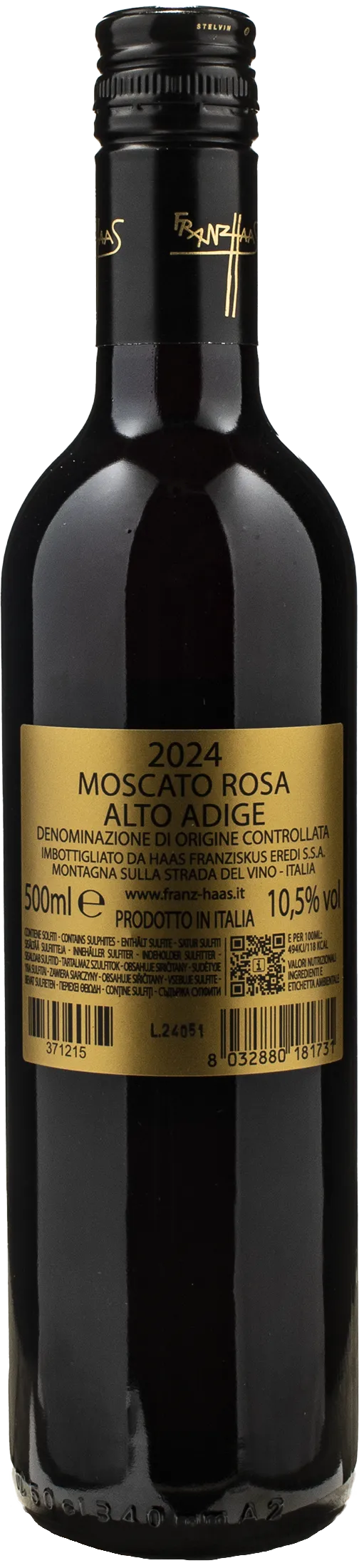 Franz Haas Moscato Rosa 0.5L 2024