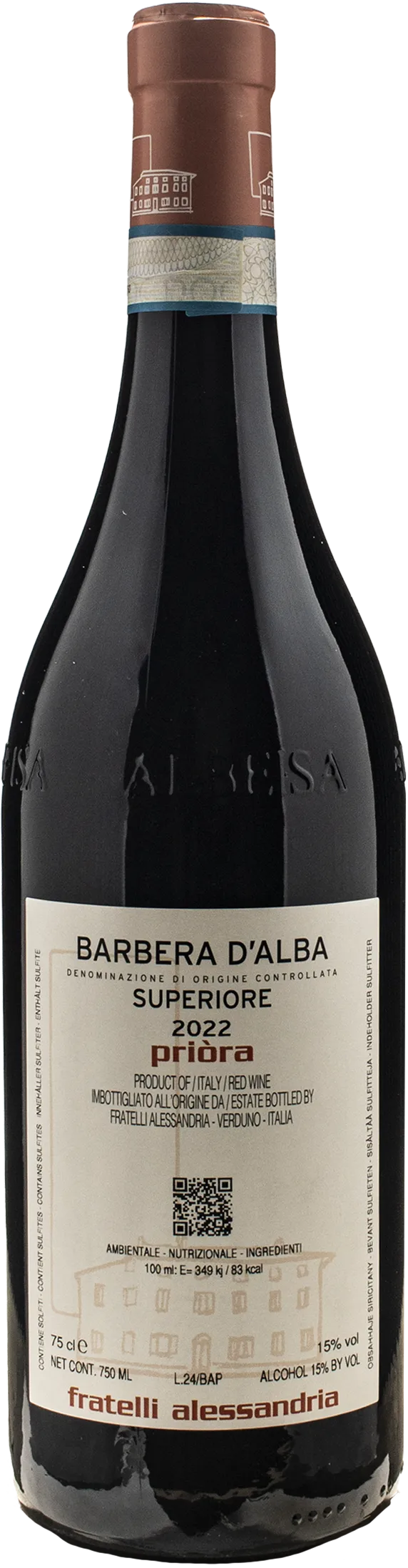 Fratelli Alessandria Barbera d'Alba Superiore Priora 2022