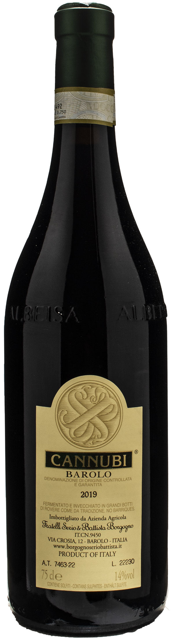 Fratelli Borgogno Barolo Cannubi 2019