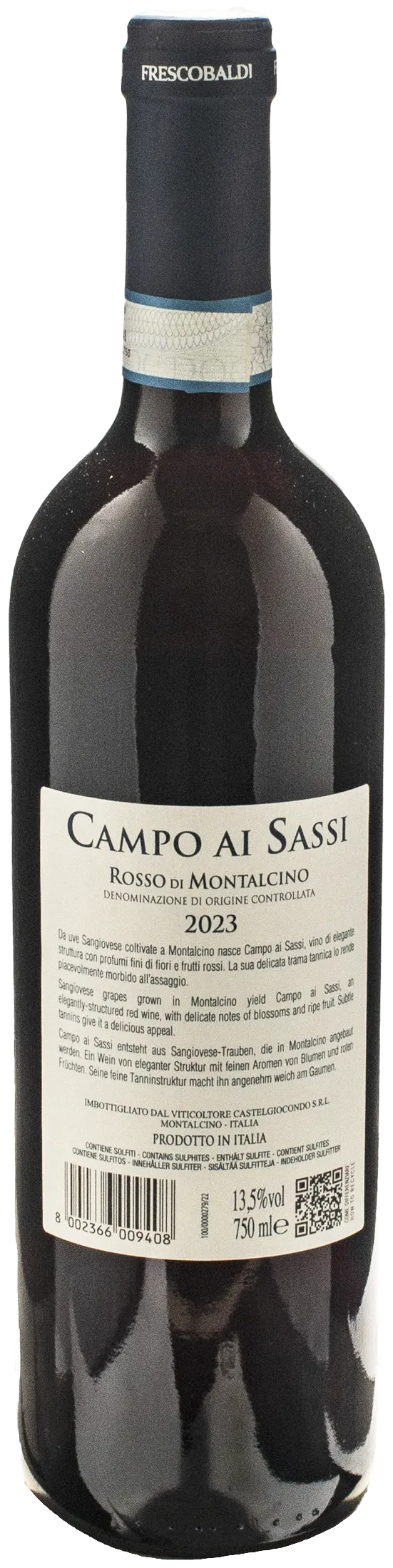 Frescobaldi Rosso di Montalcino Campo ai Sassi 2023