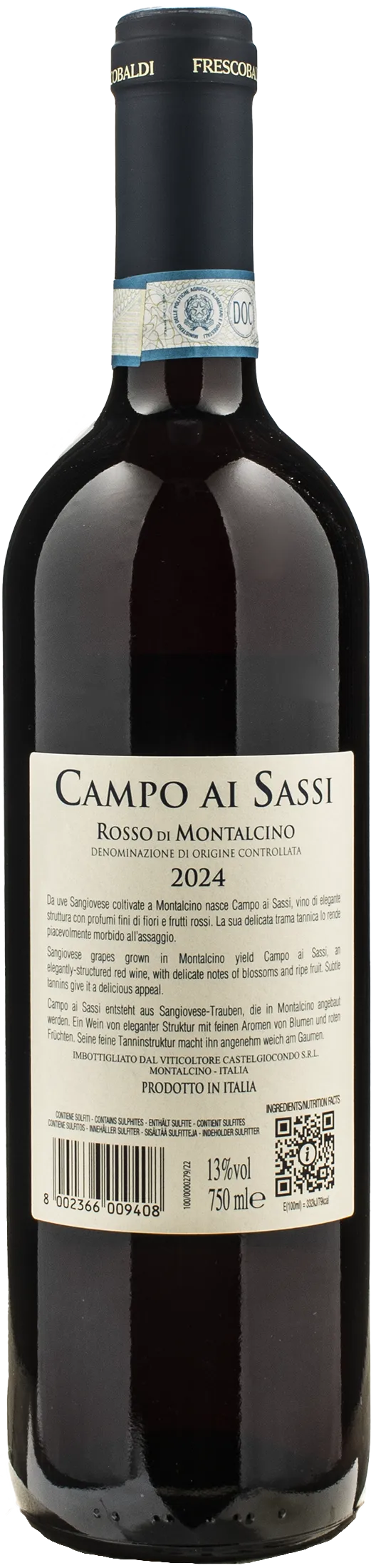 Frescobaldi Rosso di Montalcino Campo ai Sassi 2024