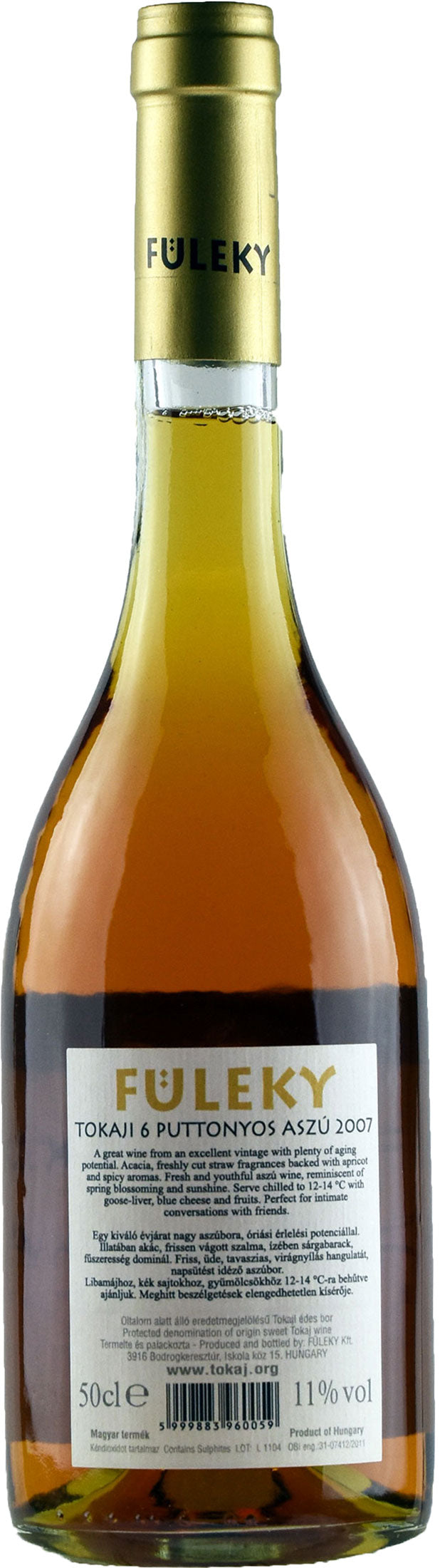 Fuleky Tokaji Aszu 6 Puttonyos 0.5L 2007