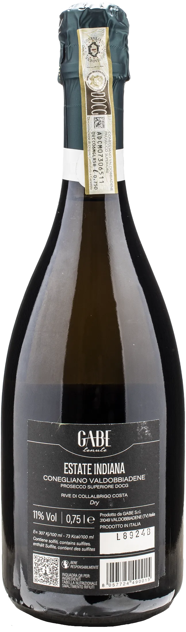 Gabe Conegliano Valdobbiadene Rive di Collalbrigo Estate Indiana Dry 2023