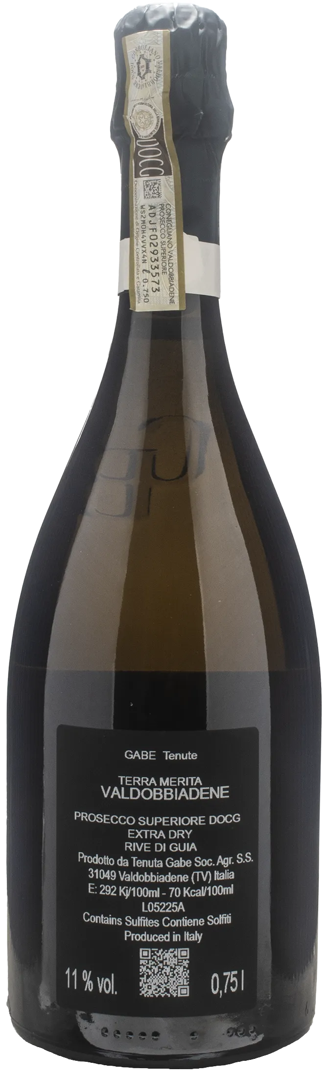 Gabe Conegliano Valdobbiadene Rive di Guia Terra Merita Extra Dry 2024