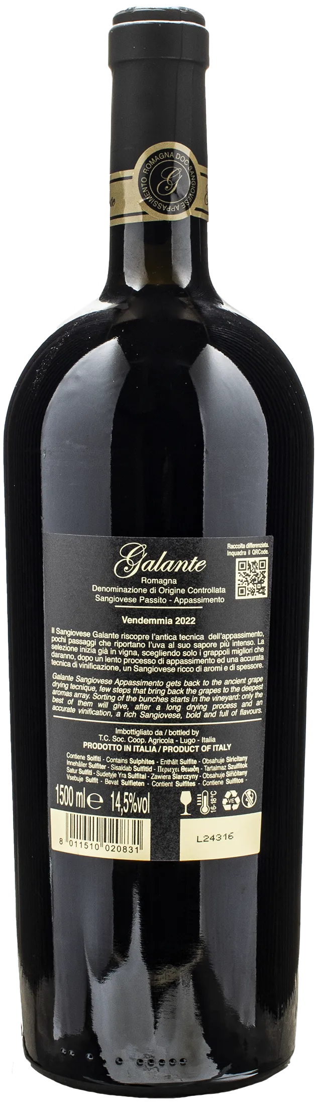 Galante Romagna Sangiovese Appassimento Magnum 2022