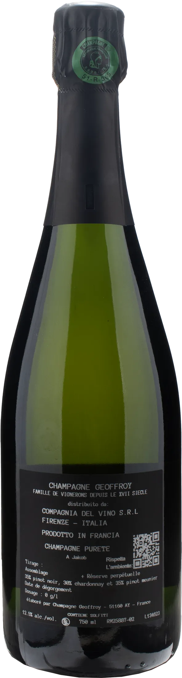 Geoffroy Champagne 1er Cru Purete Brut Nature