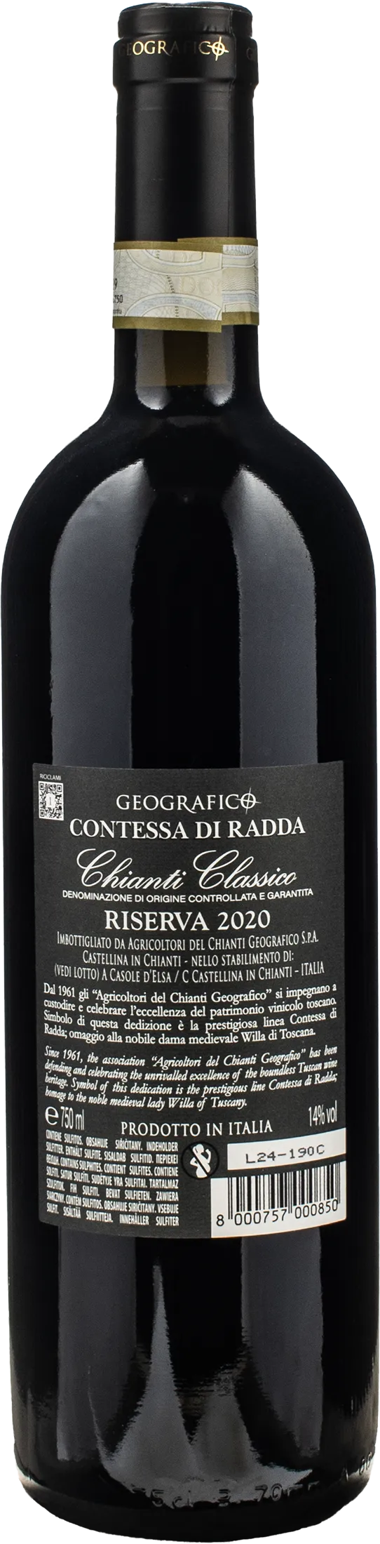 Geografico Contessa di Radda Chianti Classico Riserva 2020