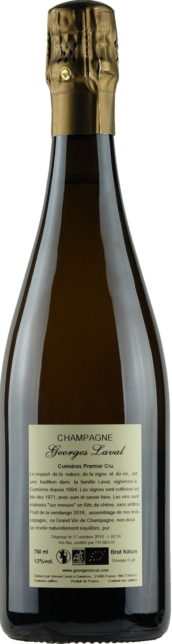 Georges Laval 1er Cru Cumières Brut Nature