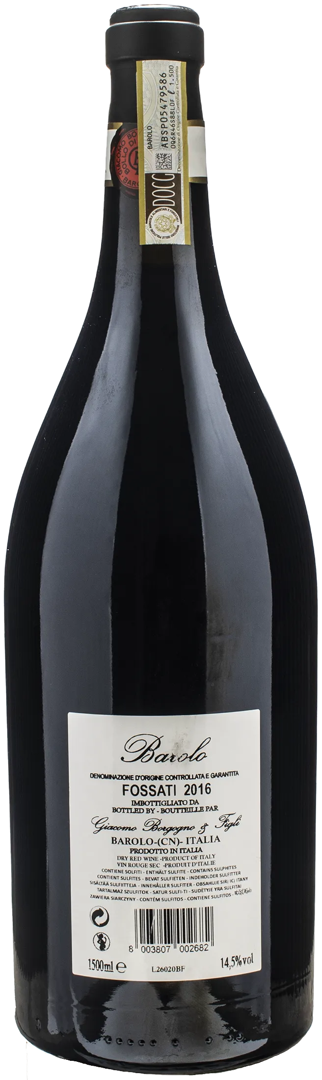 Giacomo Borgogno Barolo Fossati Magnum 2016