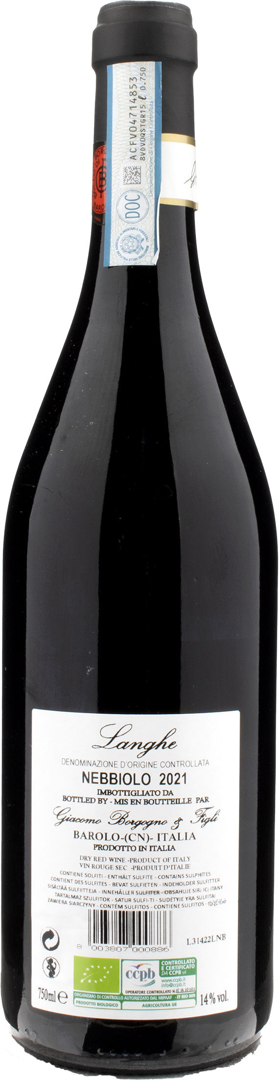 Giacomo Borgogno Langhe Nebbiolo 2021