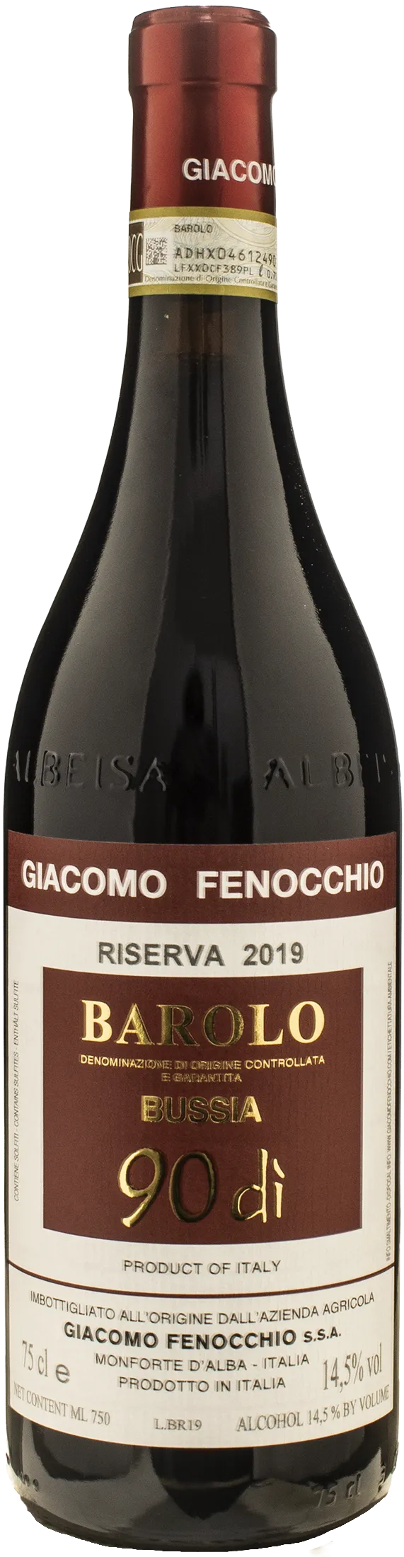 Giacomo Fenocchio Barolo Riserva Bussia 90 di 2019