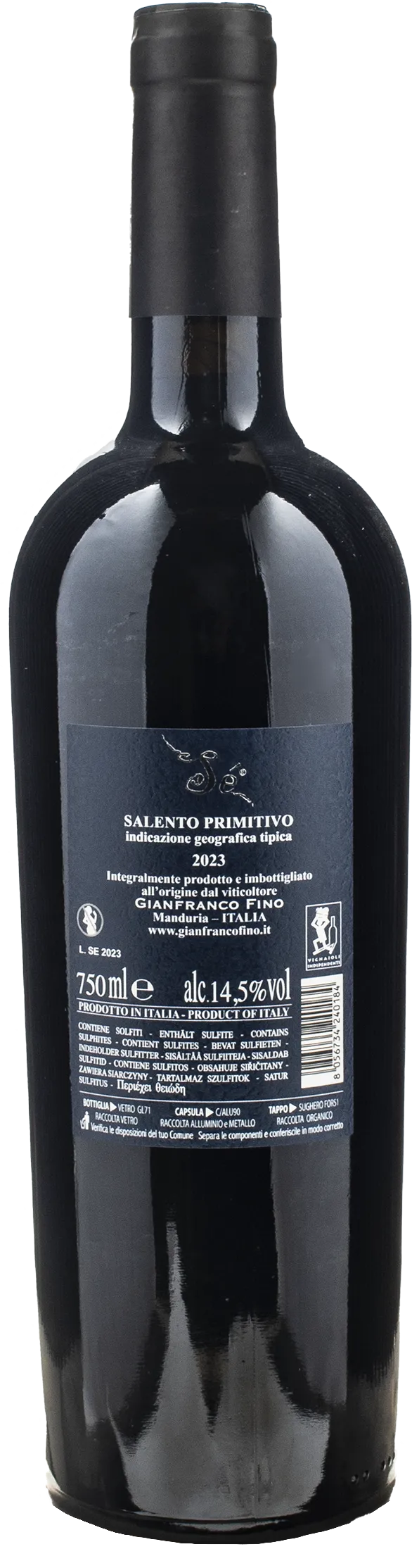 Gianfranco Fino Se Salento Primitivo 2023