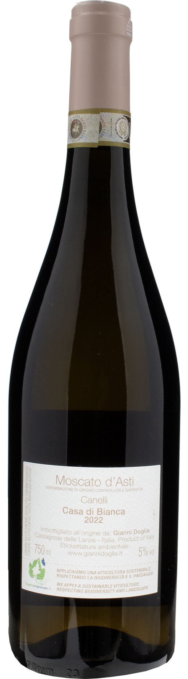 Gianni Doglia Moscato Asti Canelli Casa di Bianca 2022