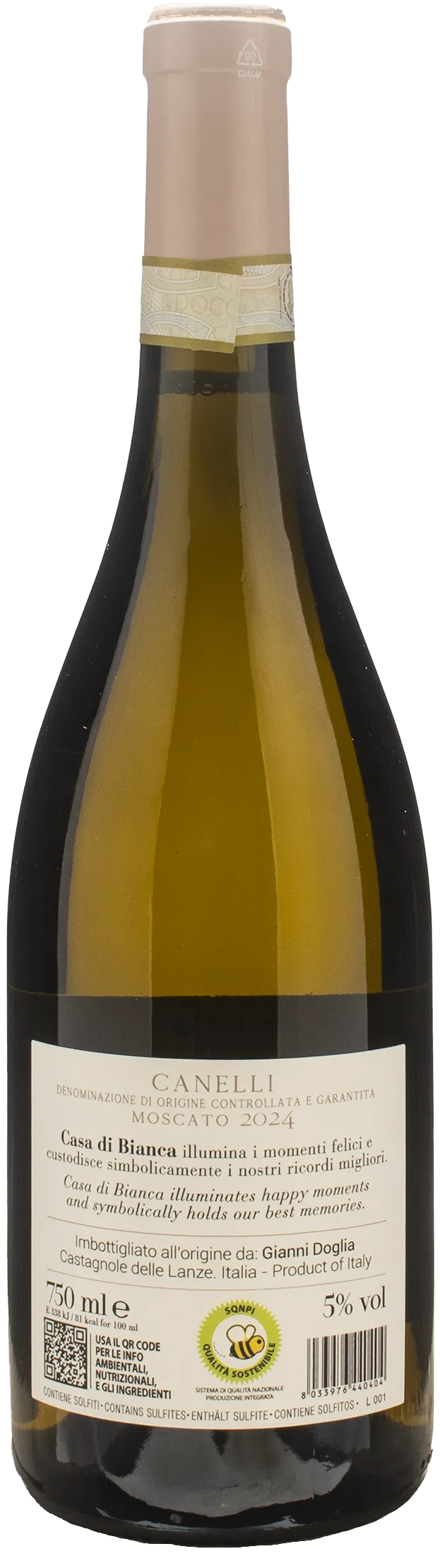 Gianni Doglia Moscato Canelli Casa di Bianca 2024