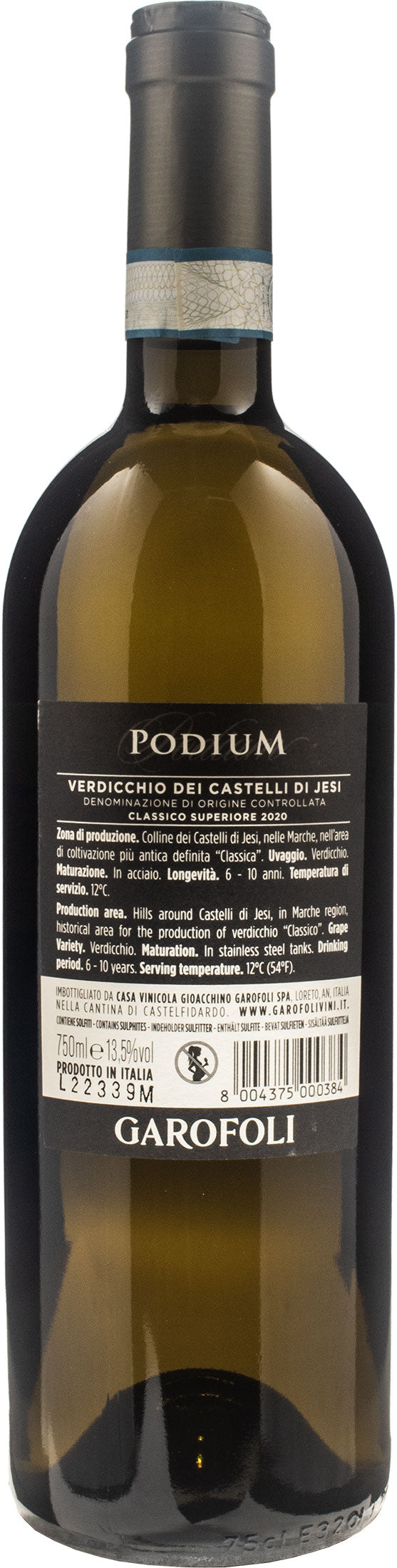Garofoli Verdicchio dei Castelli di Jesi Classico Superiore Podium 2020