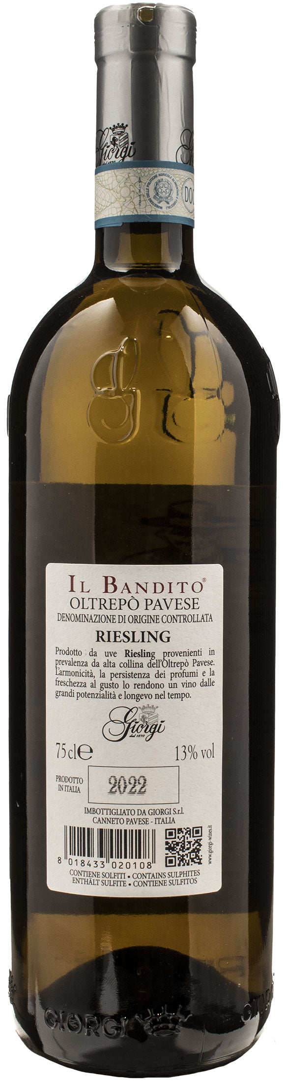 Giorgi Il Bandito Oltrepò Pavese Riesling 2022