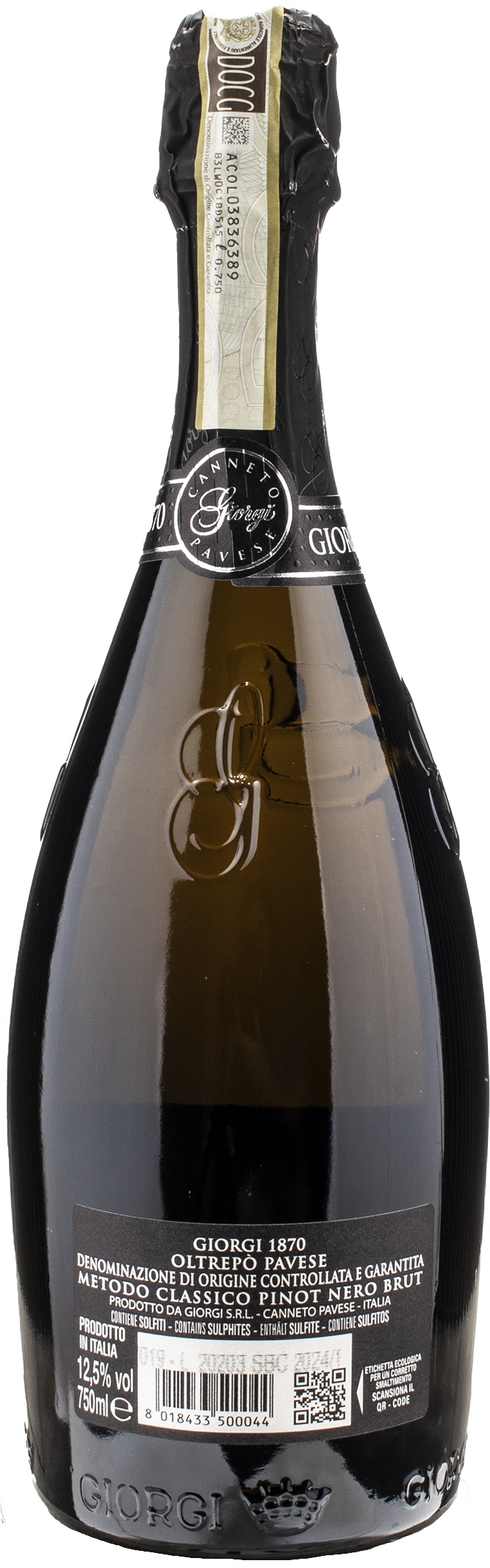 Giorgi Oltrepo Pavese Gran Cuvee Storica 1870 Metodo Classico Pinot Nero Brut 2019