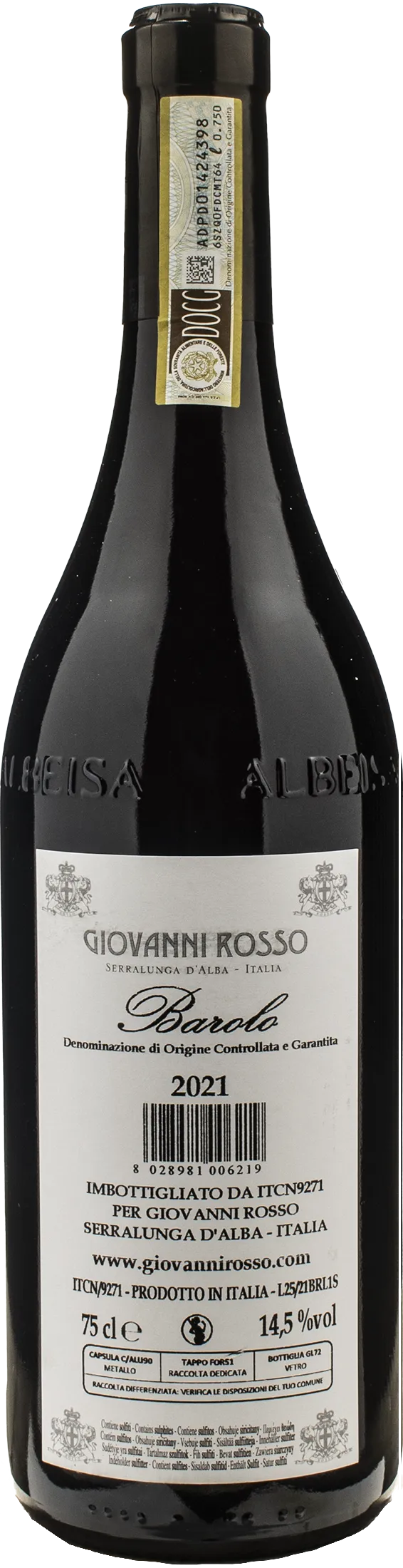 Giovanni Rosso Barolo 2021