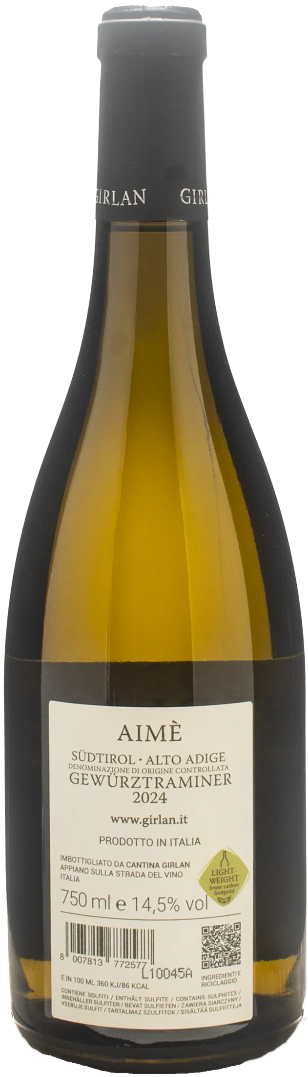 Girlan Gewurztraminer Aime 2024