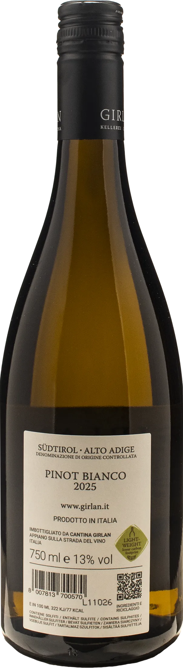 Girlan Pinot Bianco 2025