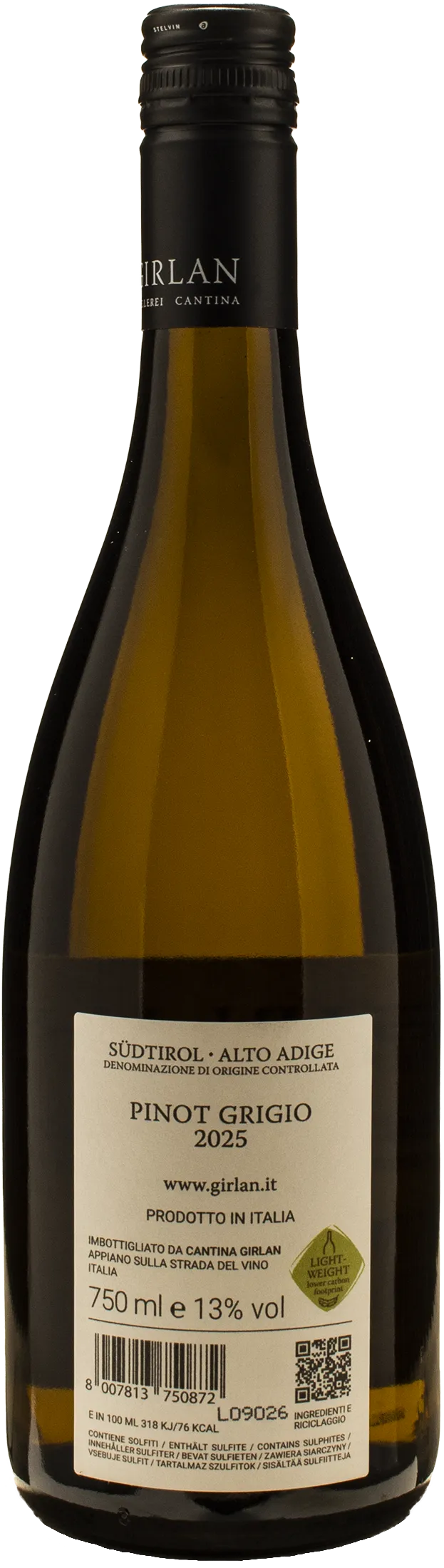 Girlan Pinot Grigio 2025
