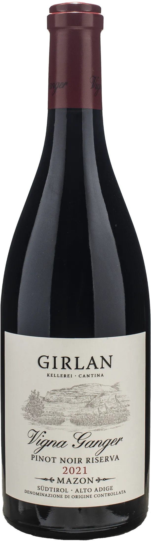 Girlan Vigna Ganger Pinot Noir Mazon Riserva 2021