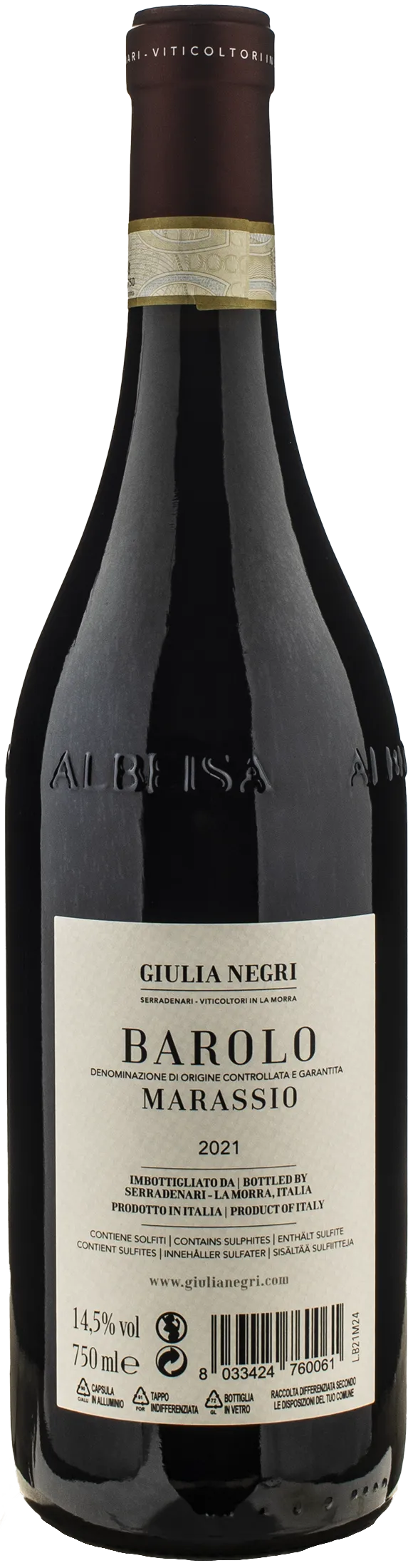Giulia Negri Barolo Marassio 2021