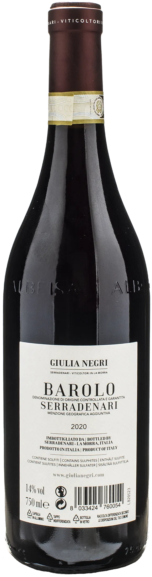 Giulia Negri Barolo Serradenari 2020