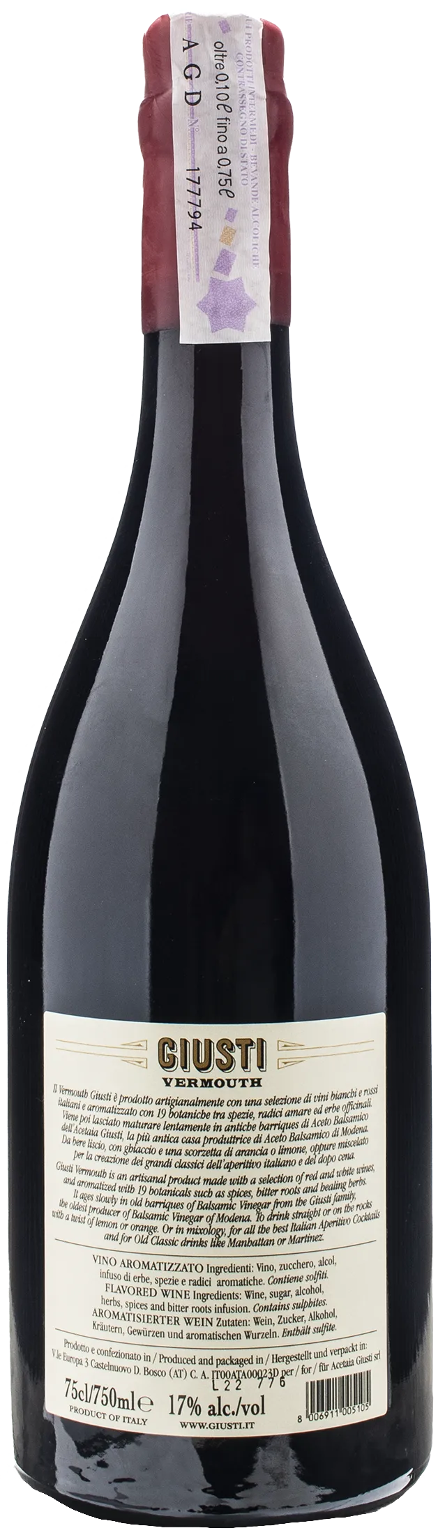 Giuseppe Giusti Vermuth 0.75L