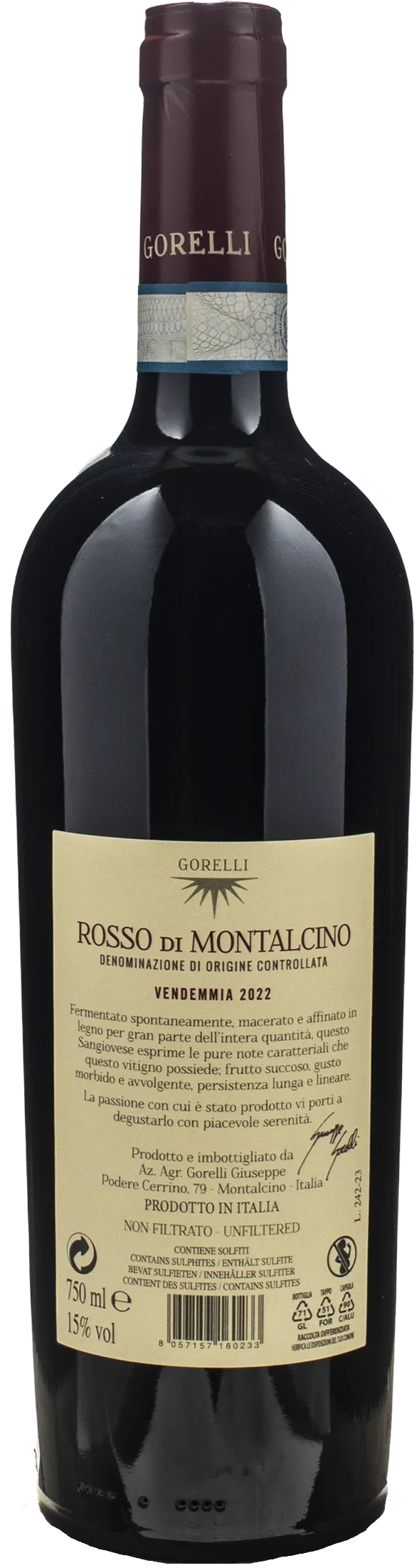 Giuseppe Gorelli Rosso di Montalcino 2022