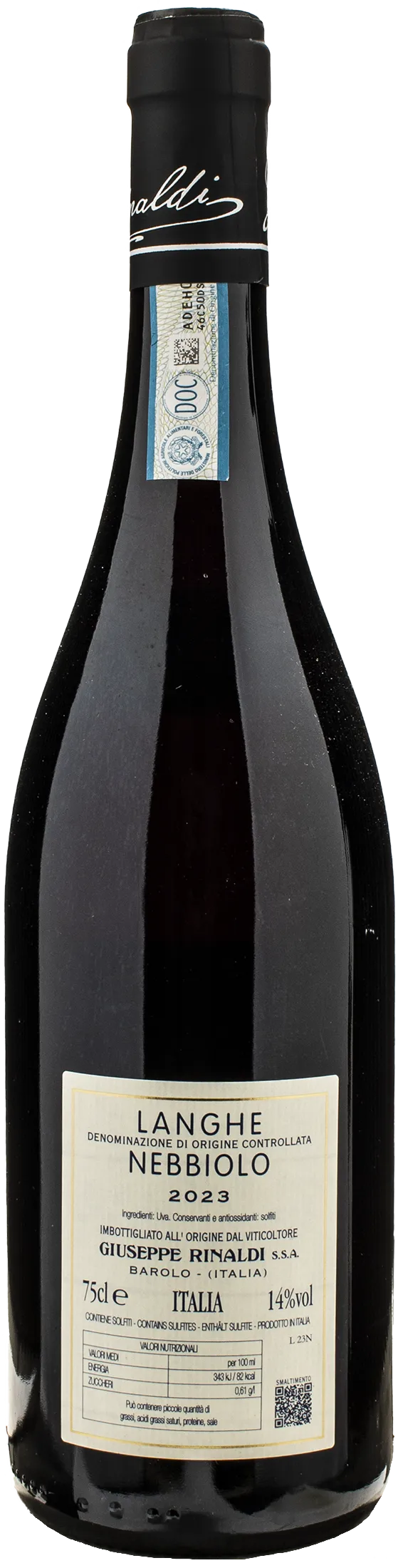 Giuseppe Rinaldi Langhe Nebbiolo 2023