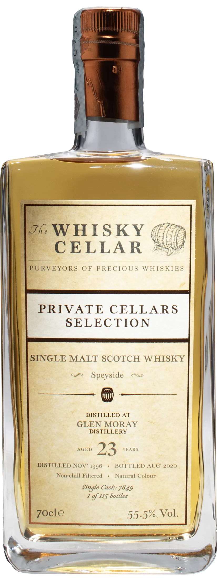 Glen Moray Whisky Private Cellars Selection 23 Y.O.