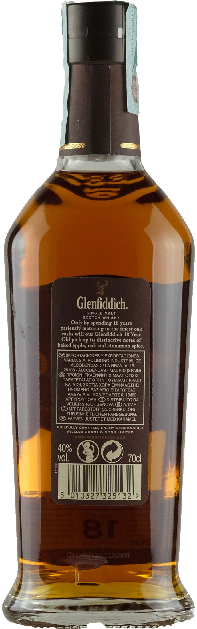 Glenfiddich Whisky 18 Y.O.