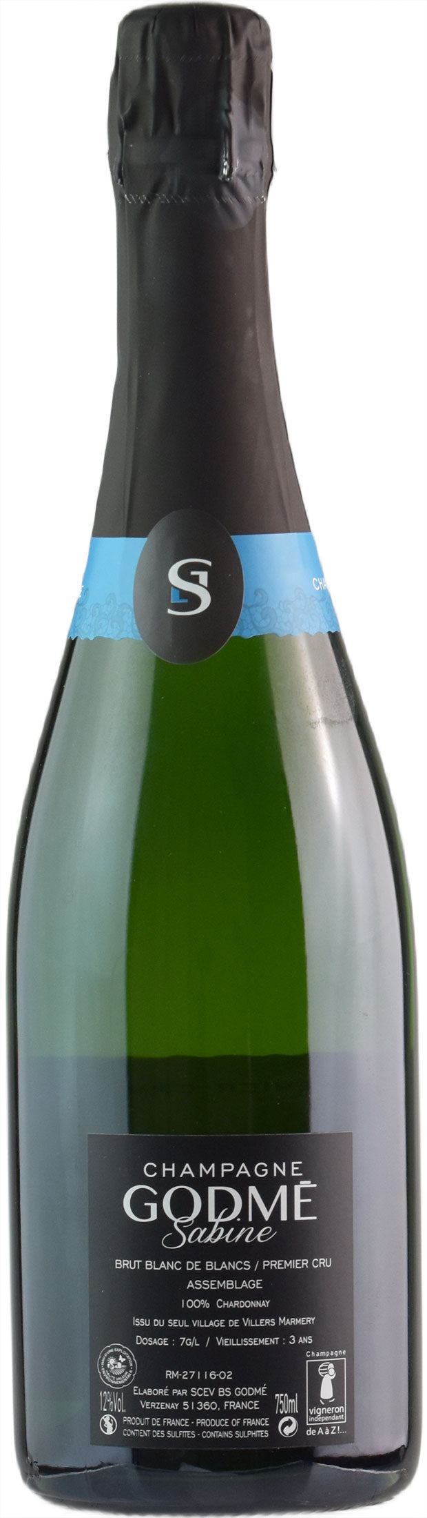 Godme Sabine Champagne 1er Cru Blanc de Blancs Brut