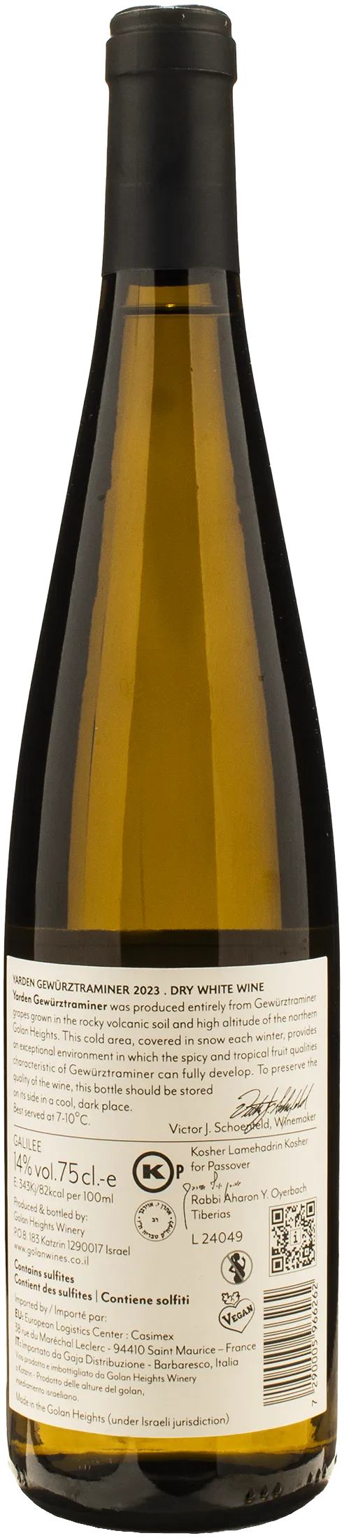 Golan Heights Winery Yarden Gewurztraminer 2023