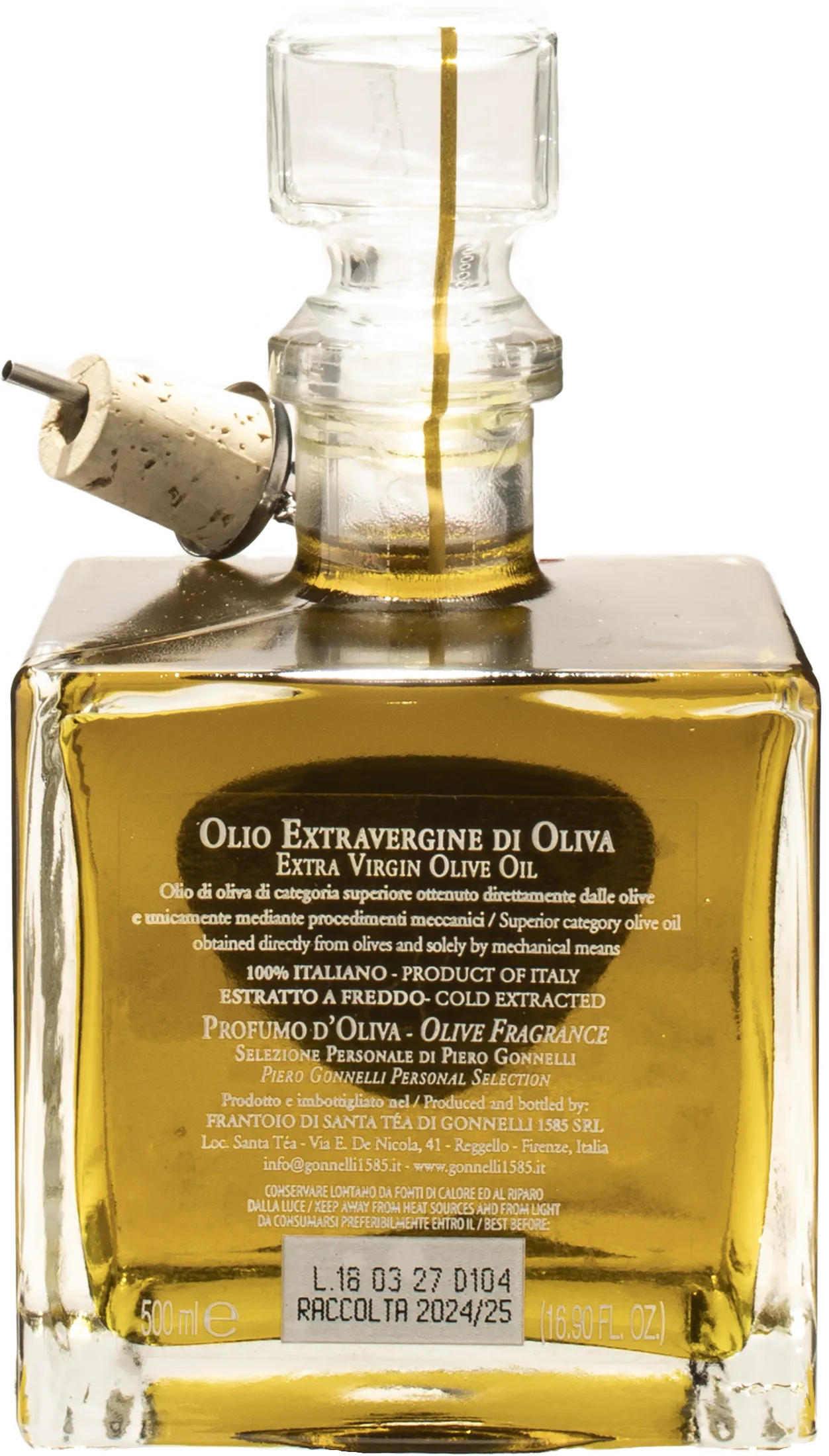 Gonnelli 1585 Olio Extra Vergine di Oliva Profumo d'Oliva 0.5L 2024