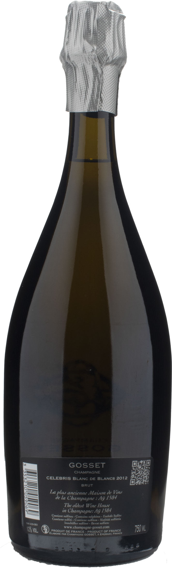 Gosset Champagne Blanc de Blancs Celebris 2012