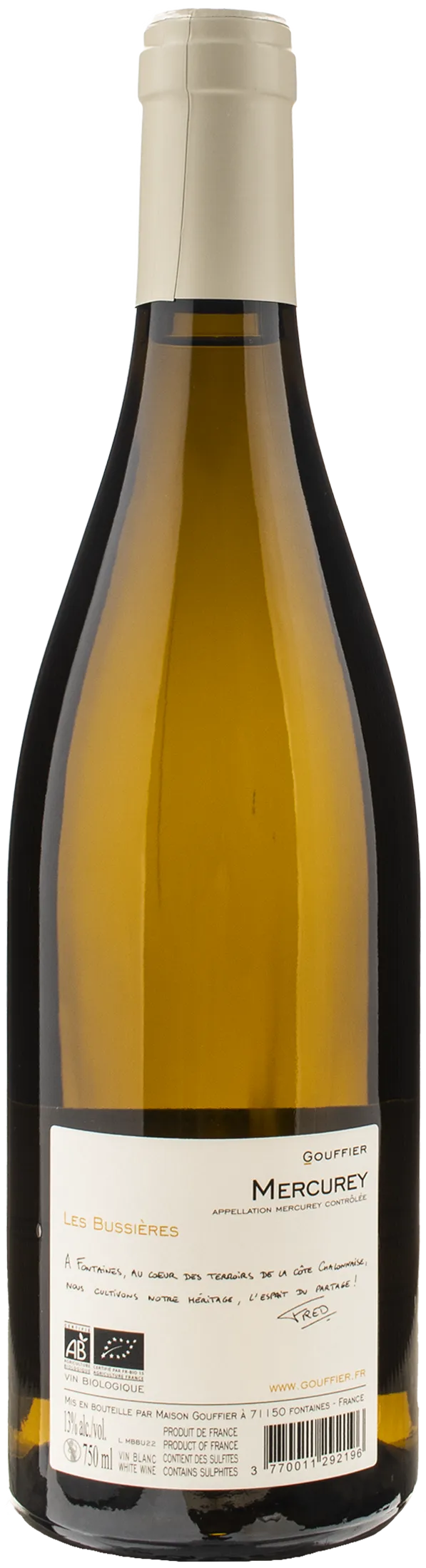 Gouffier Mercurey Les Buissieres Blanc 2022