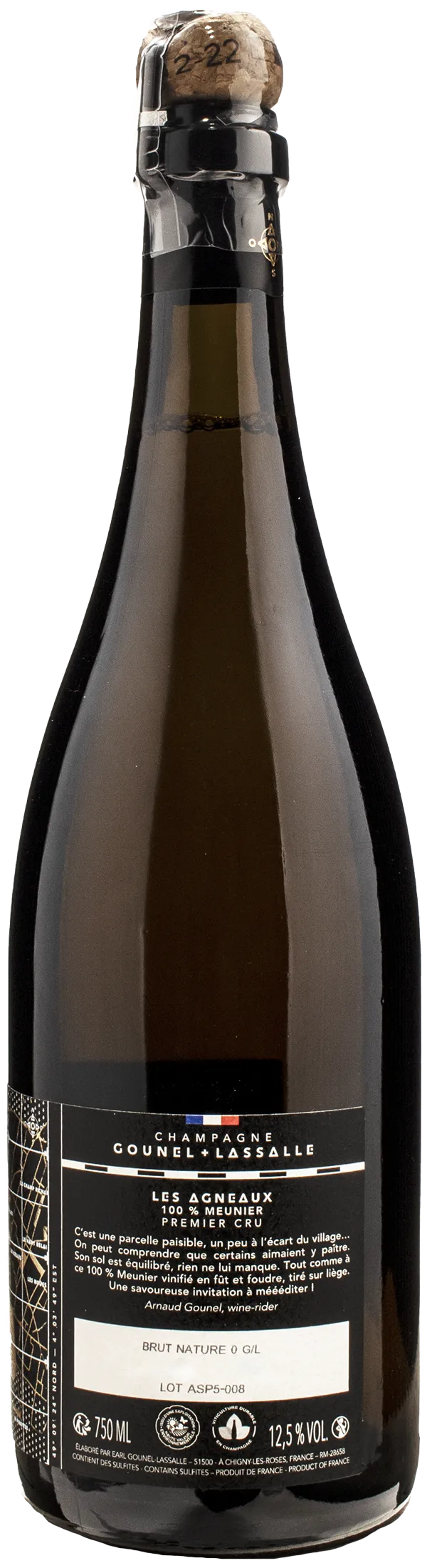 Gounel Lassalle Champagne 1er Cru Les Agneaux Brut Nature