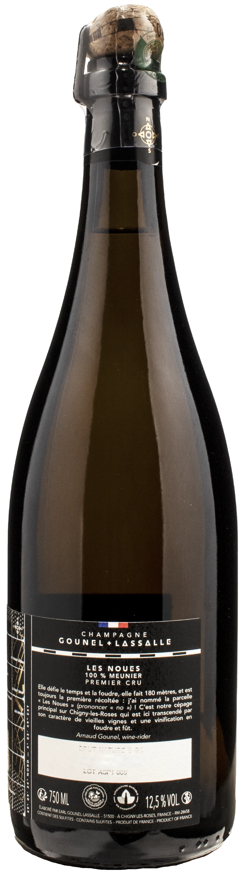Gounel Lassalle Champagne Les Noues 1er Cru Brut Nature