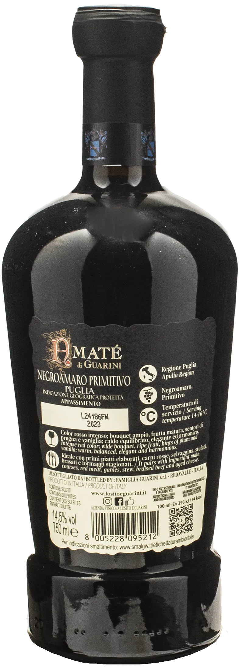 Guarini Appassimento Sigillo Oro Amaté 2023