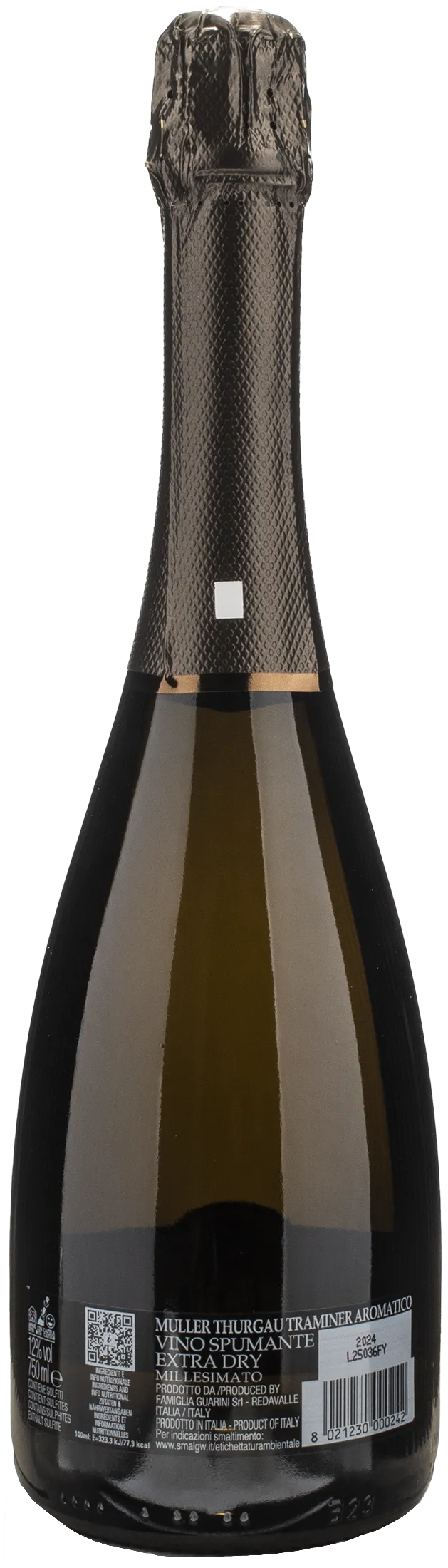 Guarini Spumante Le Bolle Muller Thurgau Traminer Extra Dry Millesimato 2024