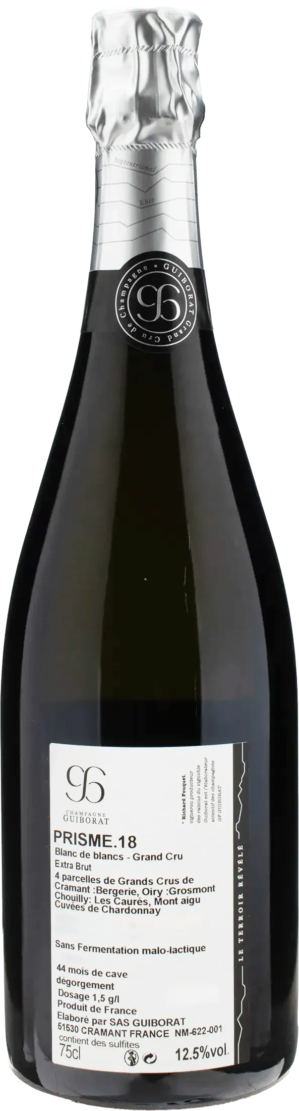 Guiborat Champagne Grand Cru Blanc de Blancs Prisme Extra Brut