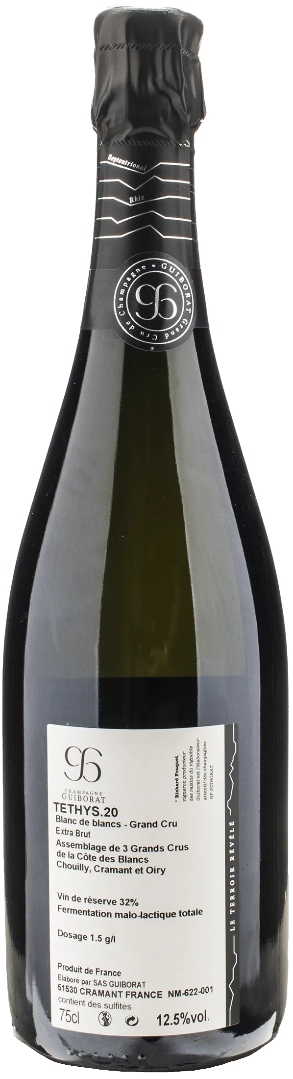 Guiborat Champagne Grand Cru Blanc de Blancs Tethys Extra Brut