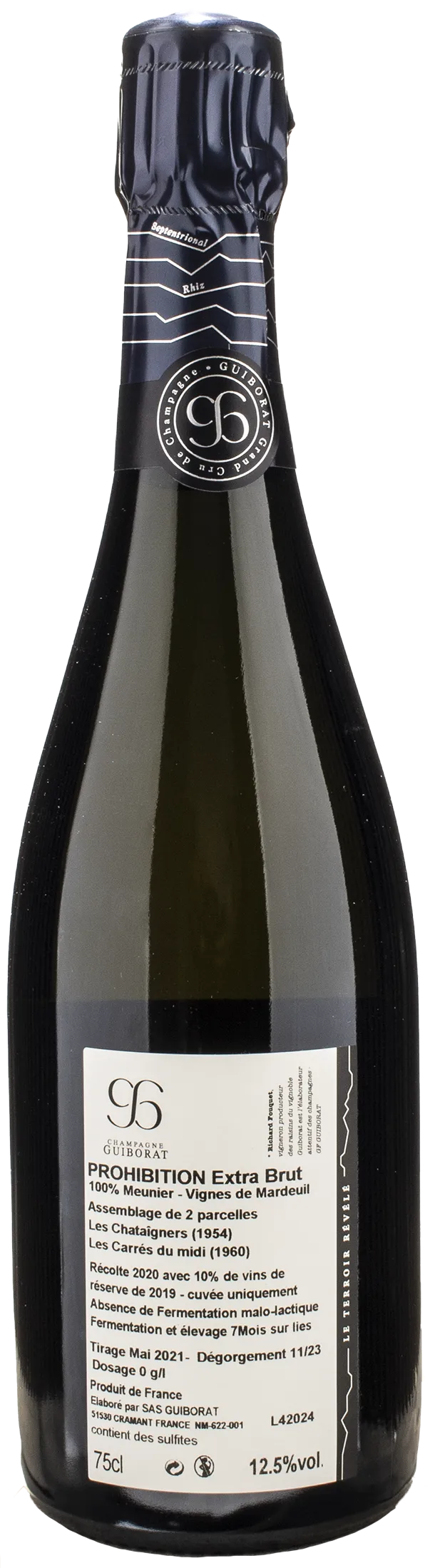 Guiborat Champagne Prohibition Extra Brut 2020