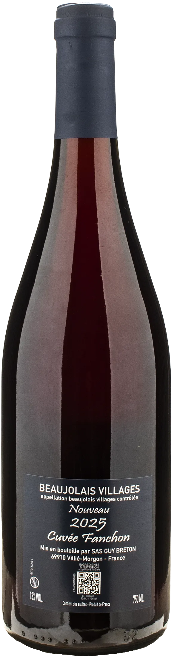 Guy Breton Beaujolais Cuvee Nouveau Fancon 2025