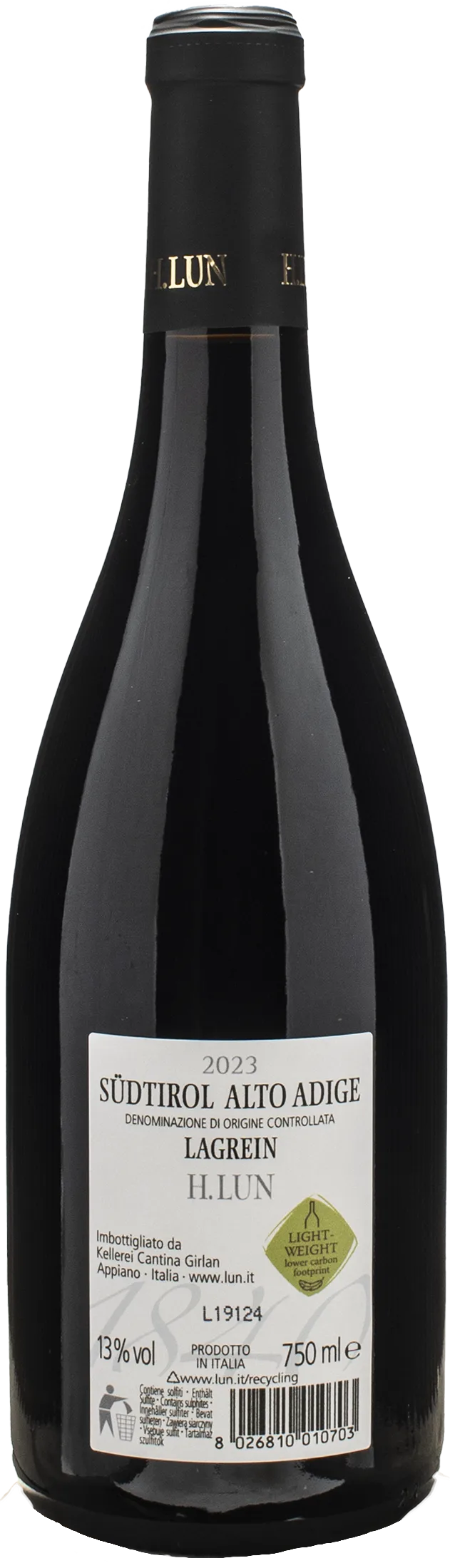 H. Lun Alto Adige Lagrein 2023