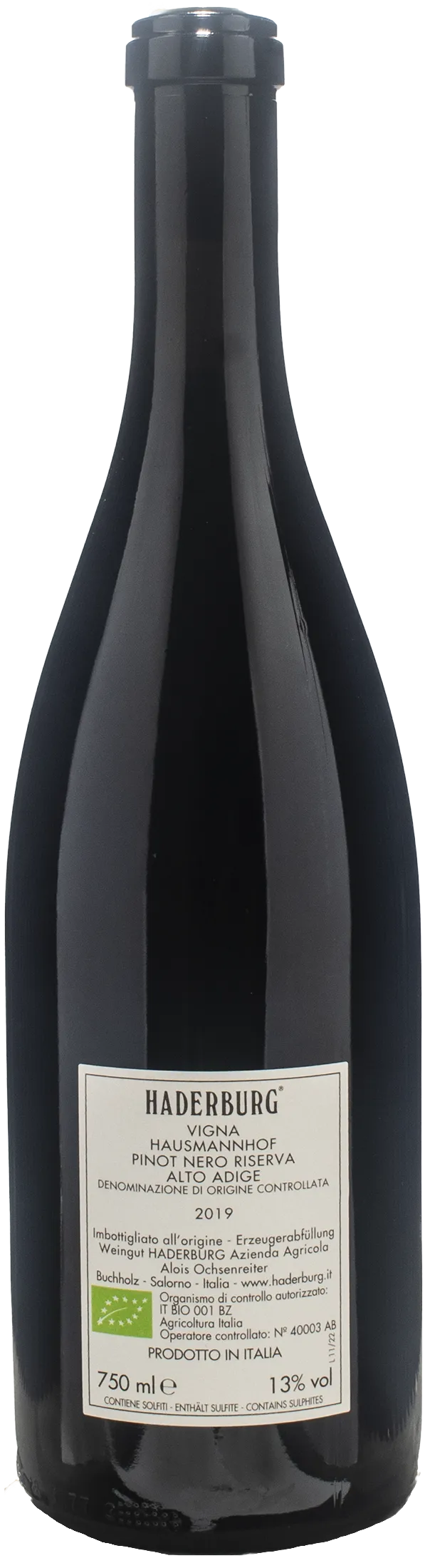 Haderburg Hausmannhof Pinot Nero Riserva 2019