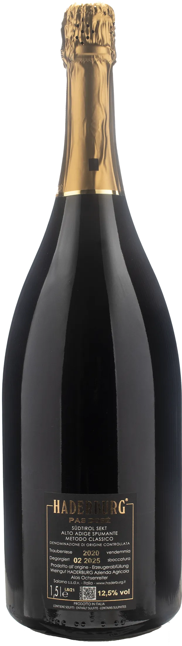 Haderburg Metodo Classico Pas Dose Millesimato Magnum 2020