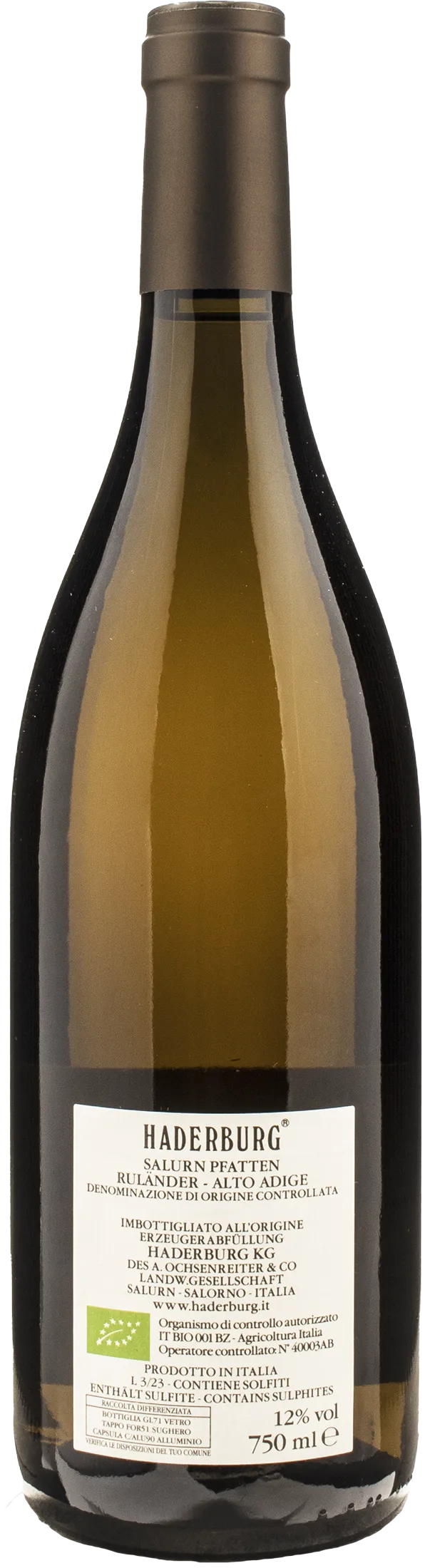 Haderburg Salurn Pfatten Pinot Grigio 2023